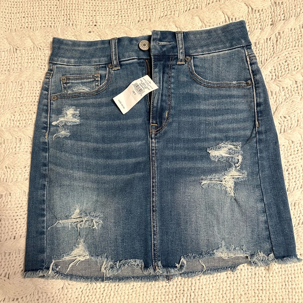 American Eagle Denim Mini Skirt